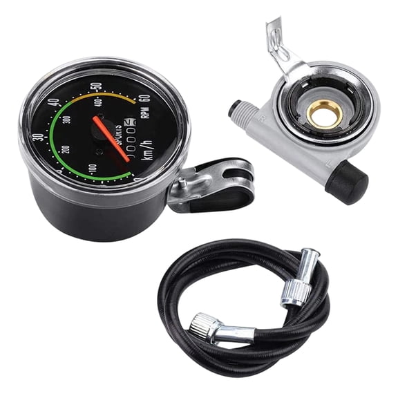 Precise Cycling Speedometer Constructed from Aluminum Alloy with Retro Styles for Mountain Bike Use Ensuring Accurate Speed Readings