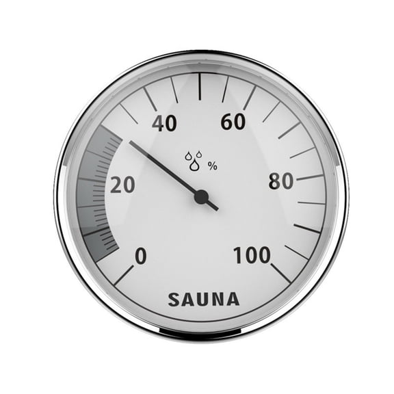 Precise Engineered Wall Mount Sauna Thermometers And Hygrometer With Clear Glass Lens For High Temperature Environment