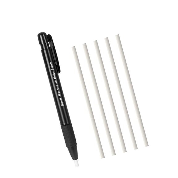 Precise Eraser Pencil For Sketching 5 Replaceable Tips Retractable Design Ideal For Students And Artists