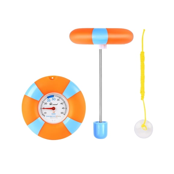 Precise Floating Pool Thermometer Easy Read – Battery-Free, Waterproof & Durable Pool Thermometer Floating for Pools, Spas & Hot Tubs,Enjoy a Cool Summer