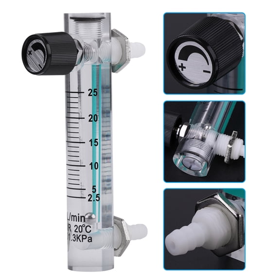 Precise Flow Meter 2.5,25 LPM, Ideal For Oxygen, Nitrogen, Gas Control, 0.6MPa