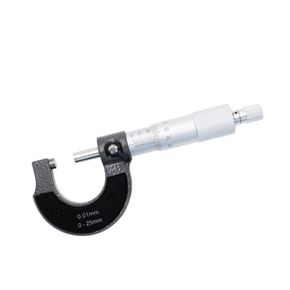 Precise Gauge Micrometer 0-25mm 0.01mm Outside Metric Caliper Measurement Micrometer Tool ,Easy to Use