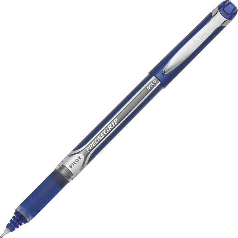 Precise Grip Roller Ball Pen, Stick, Bold 1 mm, Blue Ink, Blue Barrel Precise Grip Roller Ball Pen, Stick, Bold 1 mm, Blue Ink, Blue Barrel