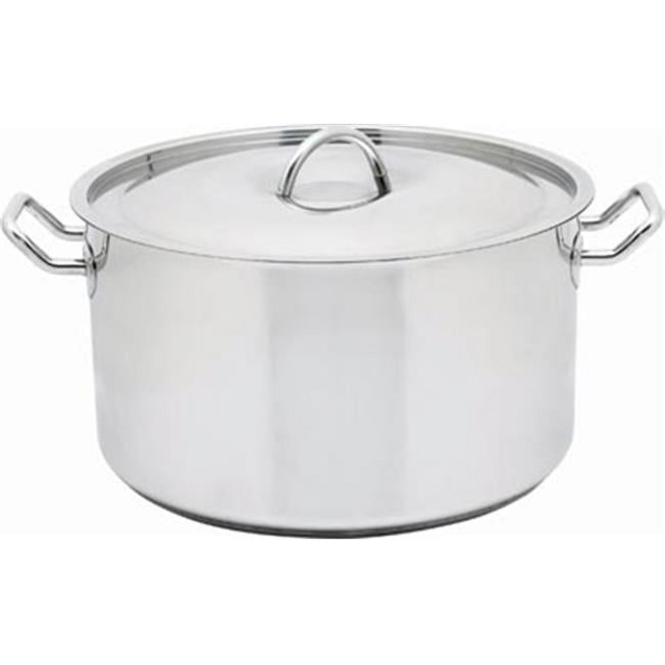 Precise Heat 5.5-Quart Stainless Steel Stockpot – Heavy Duty, Vented Lid, Stay-Cool Handles, Lifetime Warranty