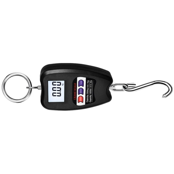 Precise Heavy Duty 200kg Digital Handheld Scale Industrial ABS Construction Multiple Unit Conversion Hook Design
