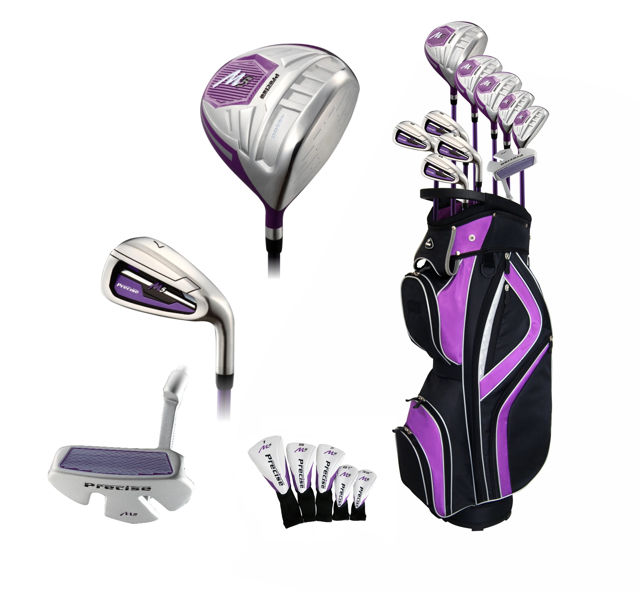 Precise M5+ Ladies 17 Piece Complete Right Hand Womens Golf Clubs Set w