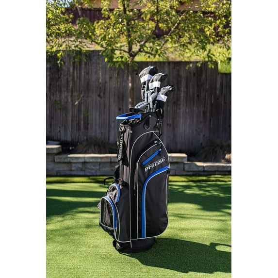 Precise Naturals M3 Men's 14 Piece Complete Right Hand Golf Club Package Set - 2 Colors and 3 Sizes Available