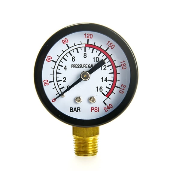 Precise Pressure Gauge Measurement Device 0-16 Bar Carbon Steel Housing Design