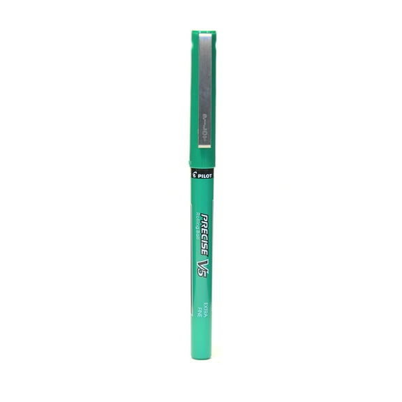 Precise Rolling Ball Pens green, extra fine point (V5) (pack of 12)