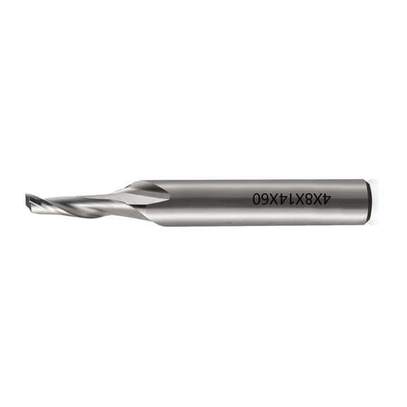 Precise Router Bit Single Flute End Mill for Metal Highly Speed Steel Bit
