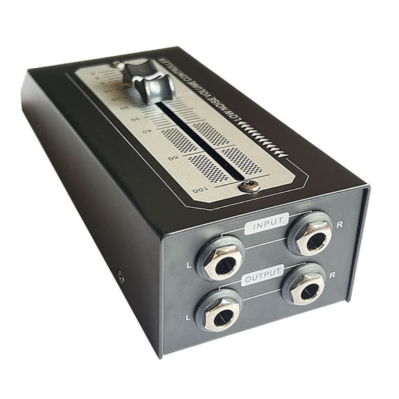 Precise Sound Adjuster Metal Volumes Controller with Sensitive Dials for 6.5mm Plugs Personalize Sound Experience