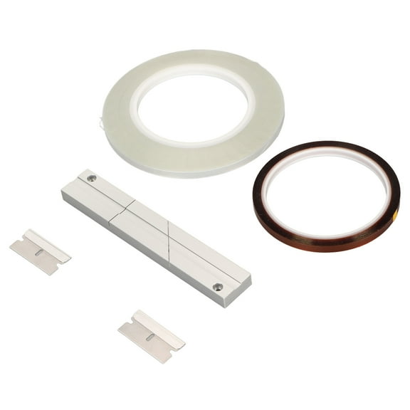 Precise Tape Splicing Block, 1/4 Open Reel Media Kit W/ Tape, Blades, Stable Adjustable Length