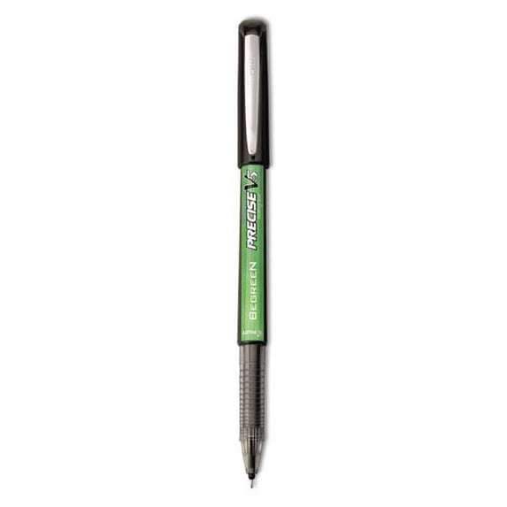 Precise V5 Begreen Roller Ball Pen, Stick, Extra-Fine 0.5 Mm, Black Ink, Black Barrel, Dozen | Bundle of 2 Dozen