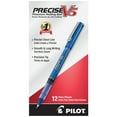 thumbnail image 1 of Pilot Precise V5 Roller Ball Pen, Extra Fine, Blue Ink, 12 Count, 1 of 8