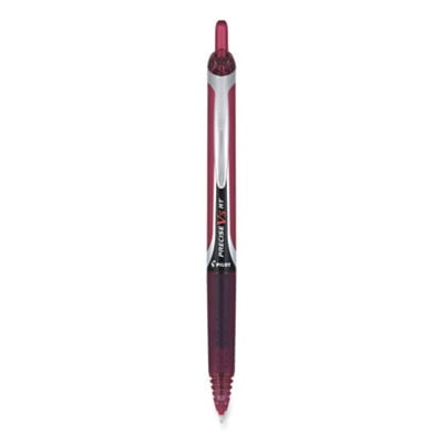 Precise V5RT Roller Ball Pen, Retractable, Extra-Fine 0.5 mm, Burgundy Ink, Burgundy/Silver Barrel, Dozen Precise V5RT Roller Ball Pen, Retractable, Extra-Fine 0.5 mm, Burgundy Ink, Burgundy/Silver Barrel, Dozen
