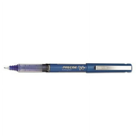 Pilot(R) Precise(TM) V7 Liquid Ink Rollerball Pens, 0.7 mm, Fine Point, Blue Barrel, Blue Ink, Pack Of 12, 35349