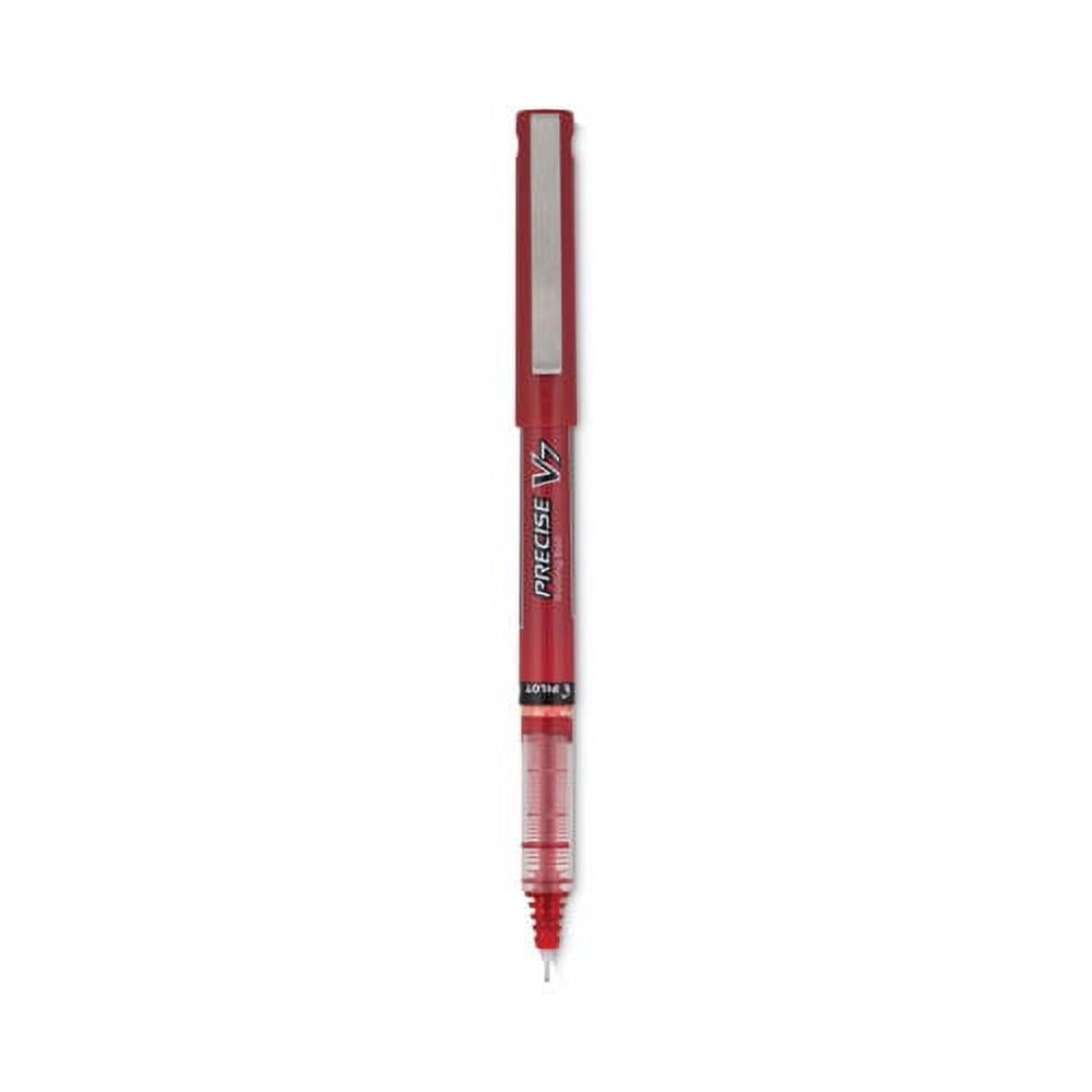 Precise V7 Roller Ball Pen, Stick, Fine 0.7 Mm, Red Ink, Red Barrel, Dozen | Bundle of 2 Dozen