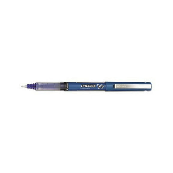 Precise V7 Stick Roller Ball Pen Fine 0.7mm, Blue Ink/Barrel, Dozen