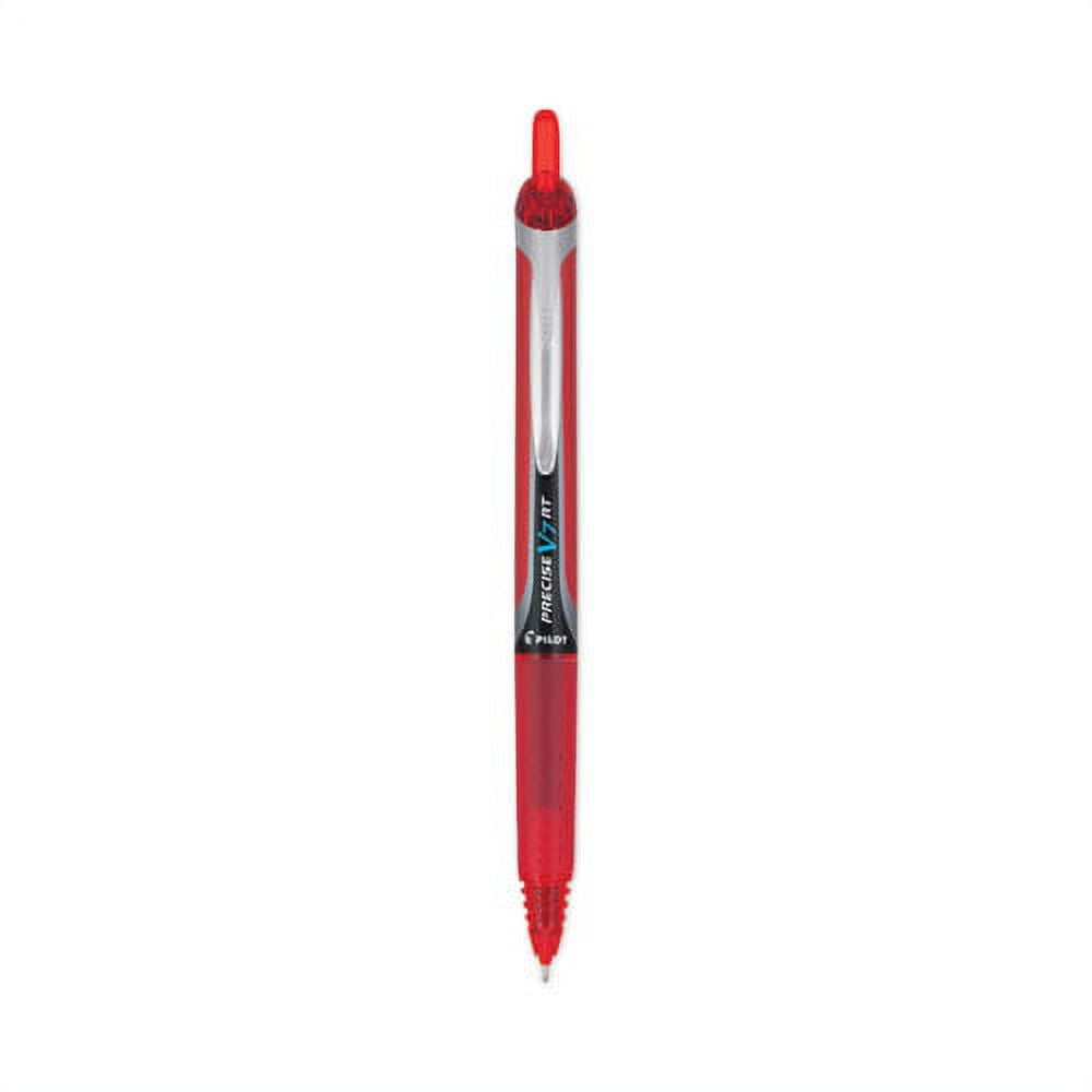 Precise V7rt Roller Ball Pen, Retractable, Fine 0.7 Mm, Red Ink, Red Barrel | Bundle of 10 Dozen