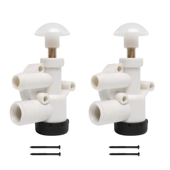 Precise Water Flow Regulation Valves for Traveler & VacuFlush 168 RV Toilets Enhances Experience, 2Pcs