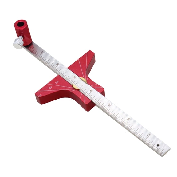 Precise Woodworking Ruler, Precise Drawing Sliding Aid, T Carpenter Square Ruler, T Type Woodworking Ruler for Home, Factory, Crafts Studio
