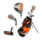 Precise XD-J Junior Complete Golf Club Set for Children Kids - 3 Age Groups Boys & Girls - Right Hand & Left Hand! (Orange Ages 3-5, Left Hand)