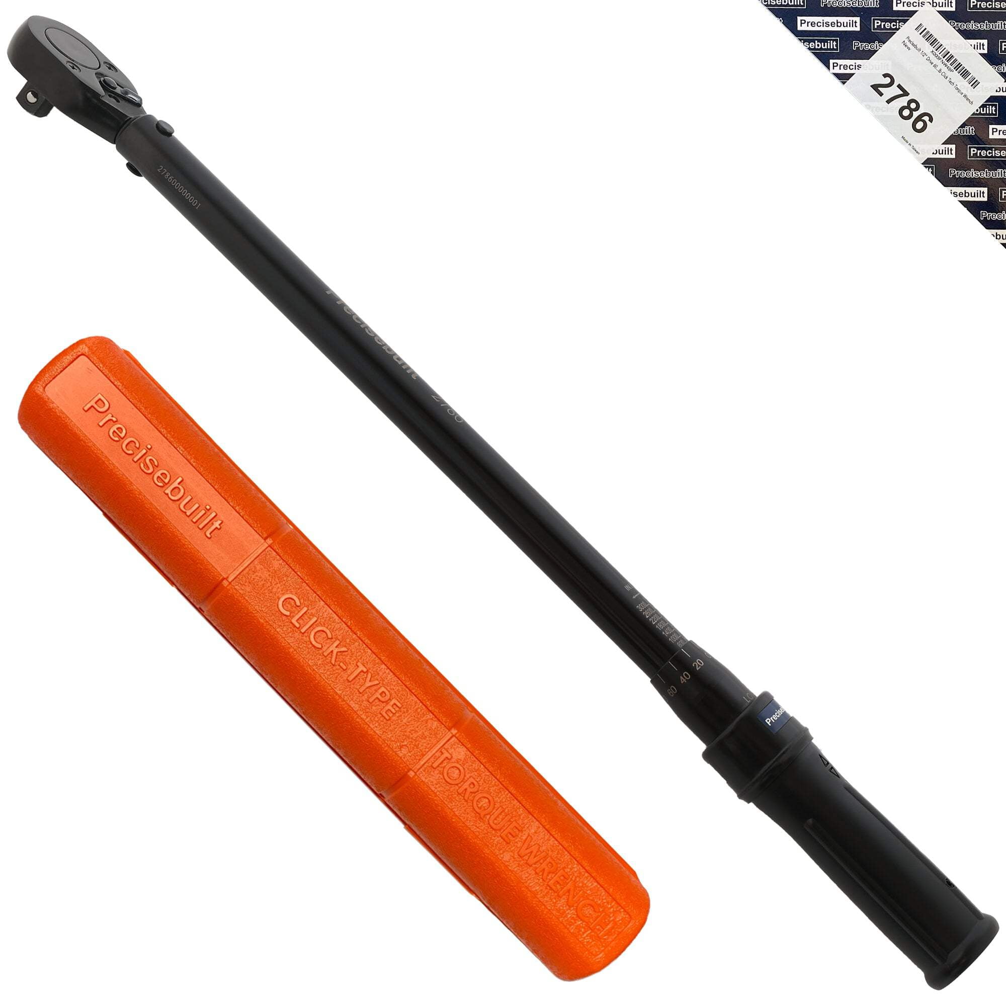 Precisebuilt 1/2" Drive 600-3000 in-lb Click Tech Torque Wrench