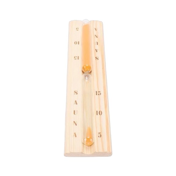 Precision 15-Minute Sauna Sand Timer: Elegant, Heat-Proof & Rotating Design