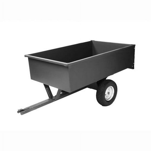 Precision 17-Cubic Foot Steel Trailing Dump Cart