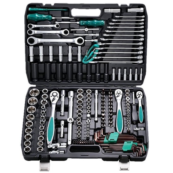 Precision 175 Piece Socket Set Chrome Steel Anti Slip Technician Equipment For Long Lasting Comportments