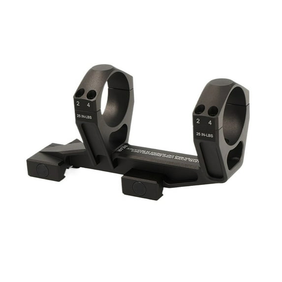Precision 34mm Scope Mount Riser, 1.93" Height One-Piece CNC Ring Holder for Optical Tube, Compatible with Standard Picatinny Interface