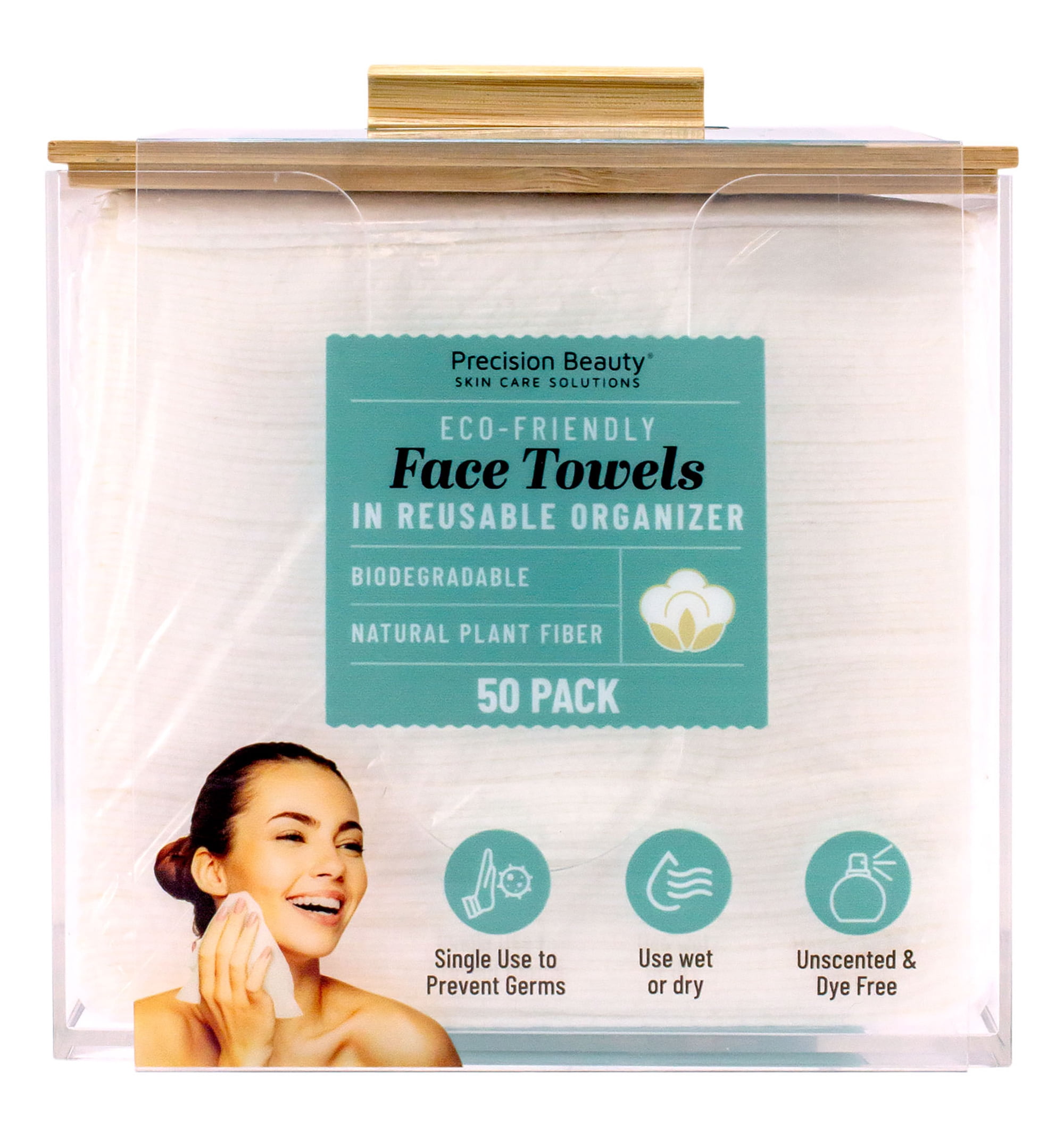 Precision Beauty 50ct Face Towel Organizer
