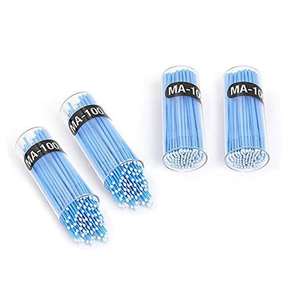 Precision Beauty Tool, Ultrafine Eyelash Extension Brushes with Head Bendable Feature for Flawless Makeup and Personal Care Applications (Blue, Multi-Use)