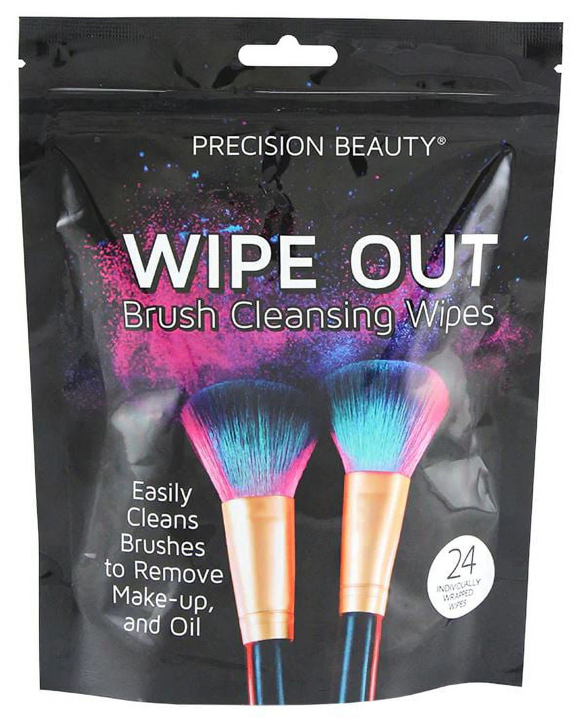 Precision Beauty Wipe Out Brush Cleansing Wipes 24 ct