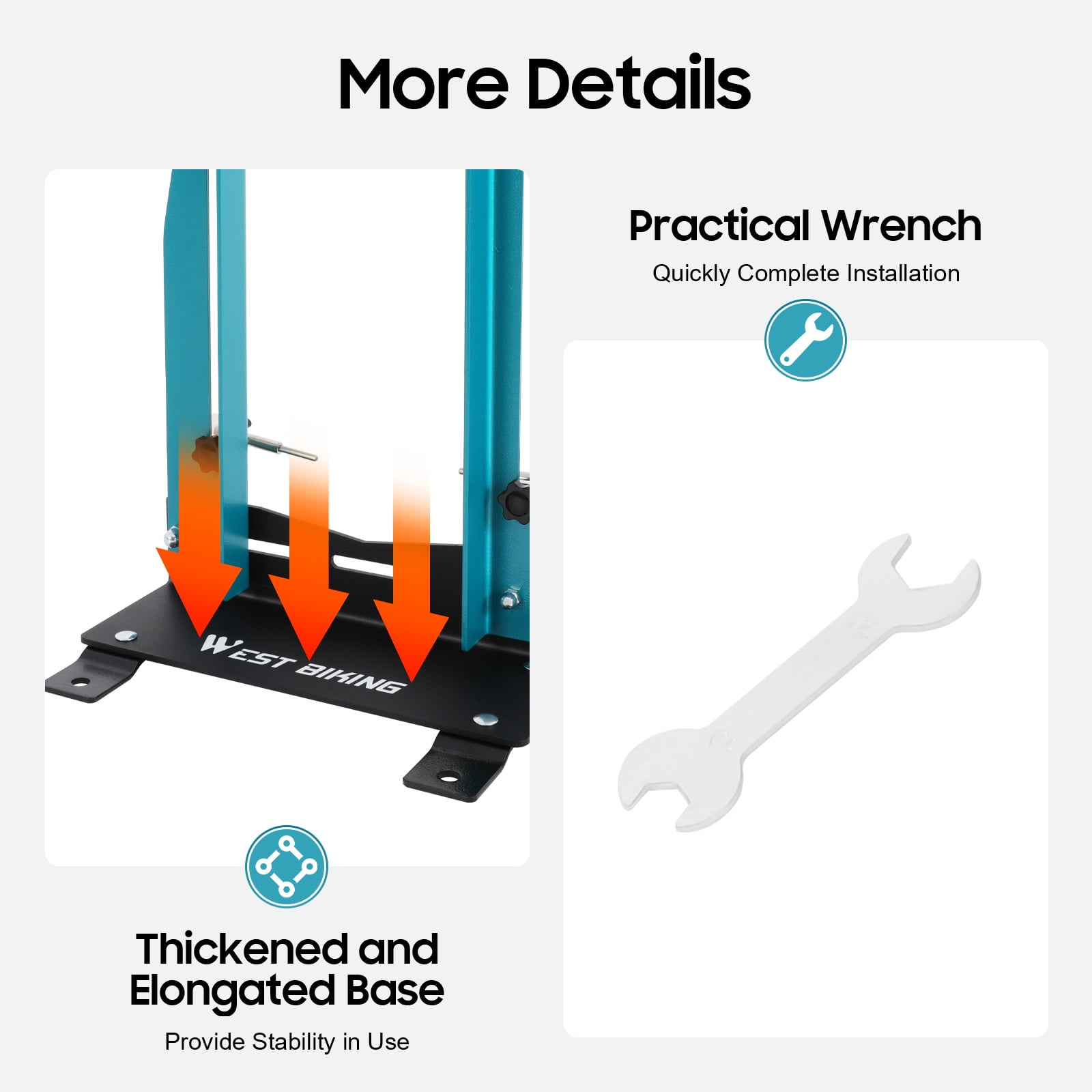 Precision Bike Wheel Truing Stand - Painting Process, Thickened Base, Ideal for Mountain, Road & E - bikes