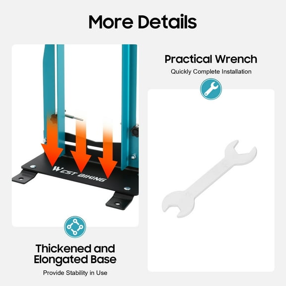 Precision Bike Wheel Truing Stand - Painting Process, Thickened Base, Ideal for Mountain, Road & E - bikes