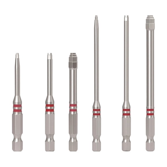 Precision Bit Set for Drill and Driver 6-Piece Quick Change Shank Home Workshop Hex Shank Bits for Versatile Fastening Tasks 6PCS