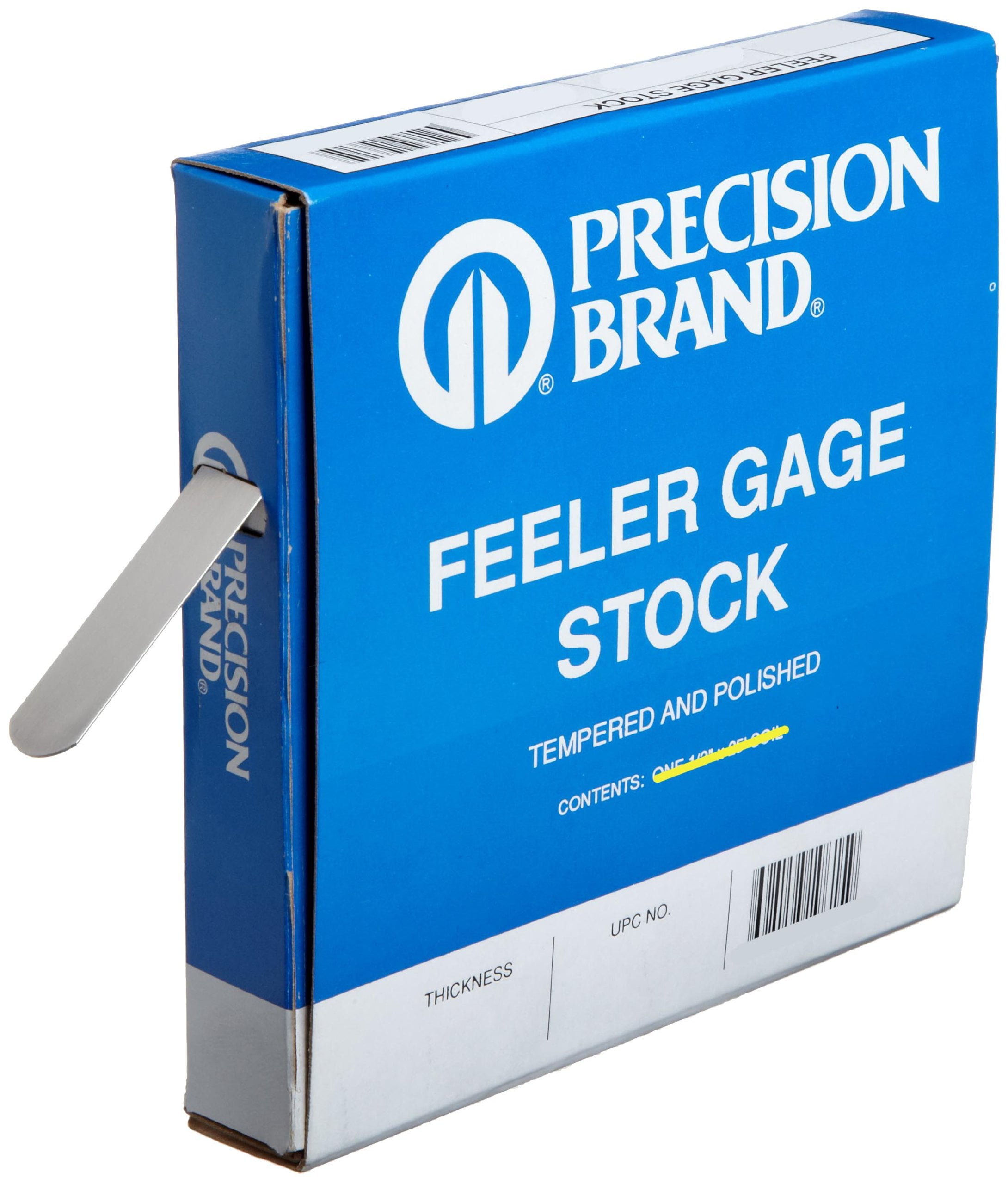Precision Brand 19175 Steel Thickness Feeler Gage Coil, 0.002" Thickness, 1/2" Width, 25' Length CA3