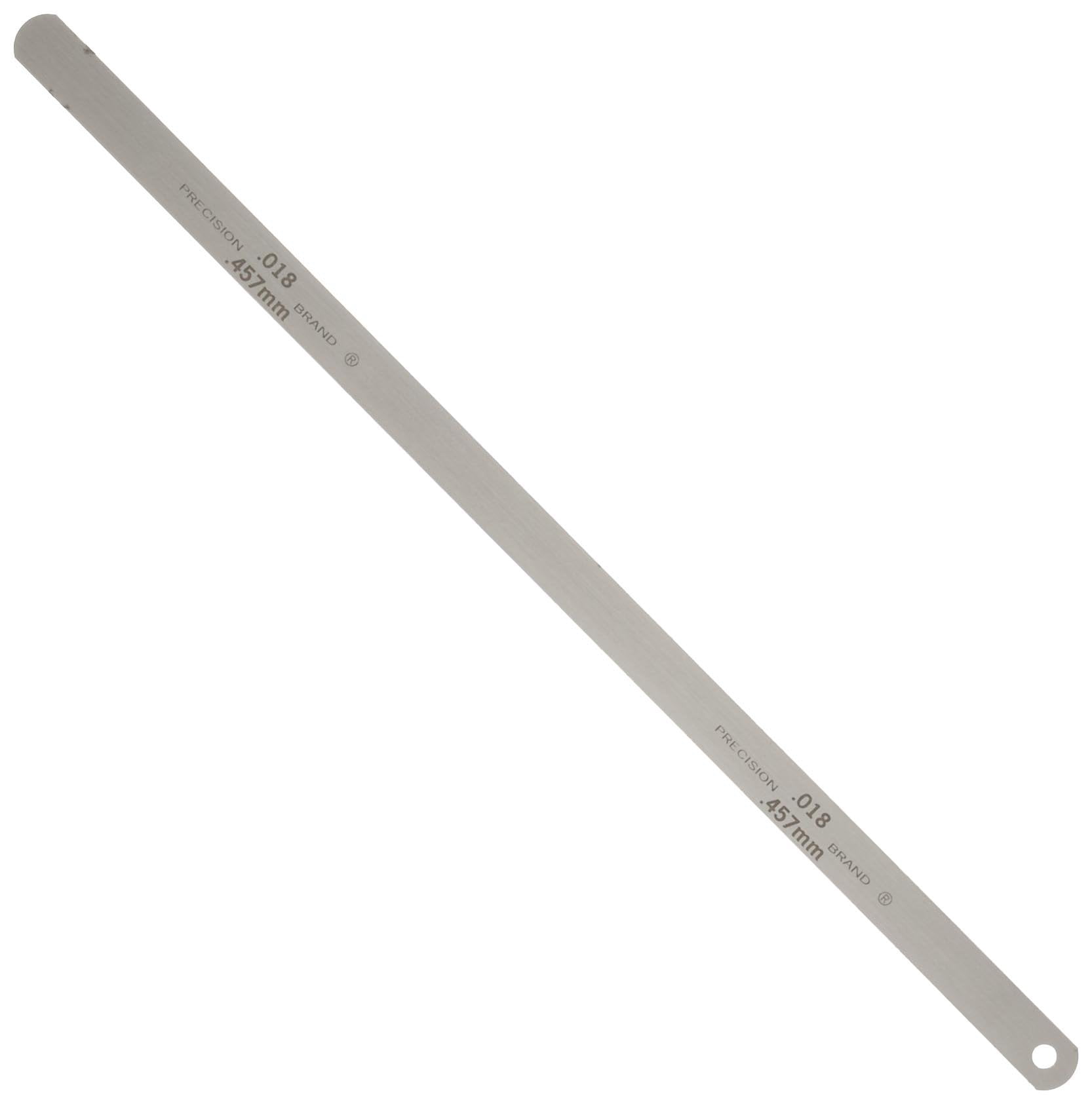 Precision Brand 19555 Steel Thickness Feeler Gage, 0.018" Thickness, 1/2" Width, 12" Length (Pack of 12) CA1