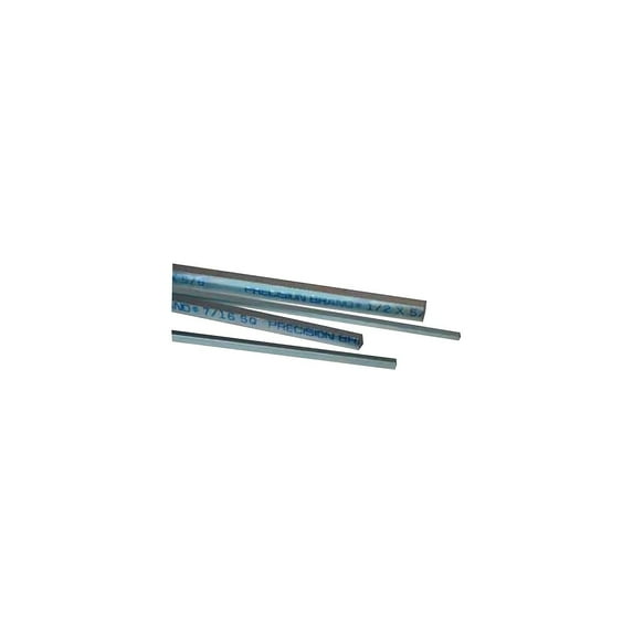Precision Brand 3/8" Square Keystock Material: Zinc Plated 12" 14325