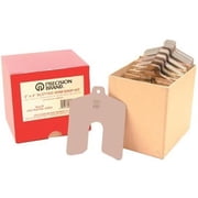 Precision Brand 42945 Stainless Steel Slotted Shim Shop Kit - Size A - 2 x 2 in., 80 Per Pack