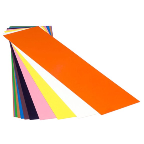 Precision Brand Shim Stock, Sheet, PVC, 0.0125In, Black, PK10 44550