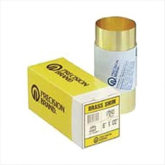 Precision Brand Shim Stock,Roll,Brass,0.0100 In,6 In 17415