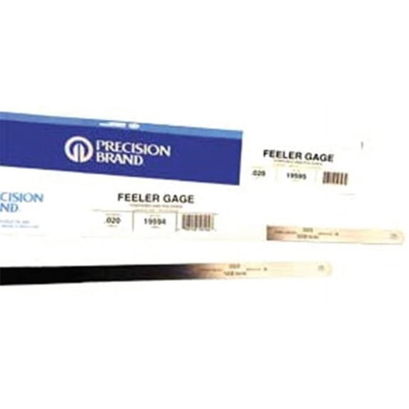 Precision Brand Feeler Gauge,0.0040x12 L,PK12 19235