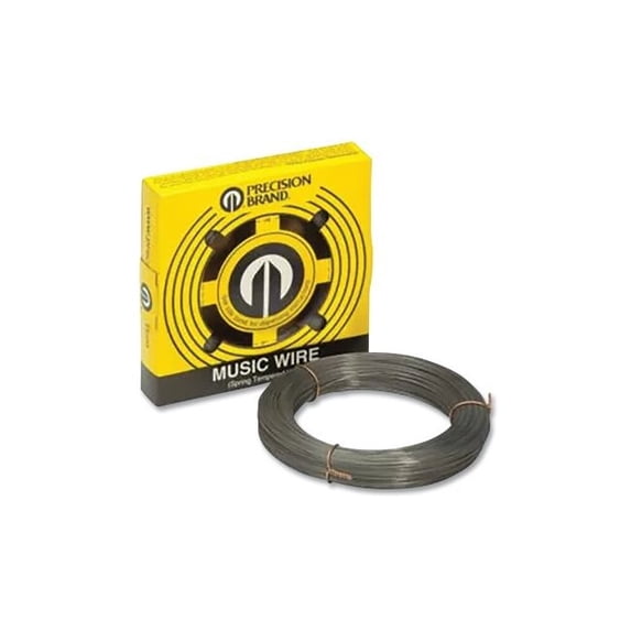 Music Wire, Round, 0.022 in Wire dia, +/-0.0004 in, Approximate 774 ft per lb, 1/4 lb Coil