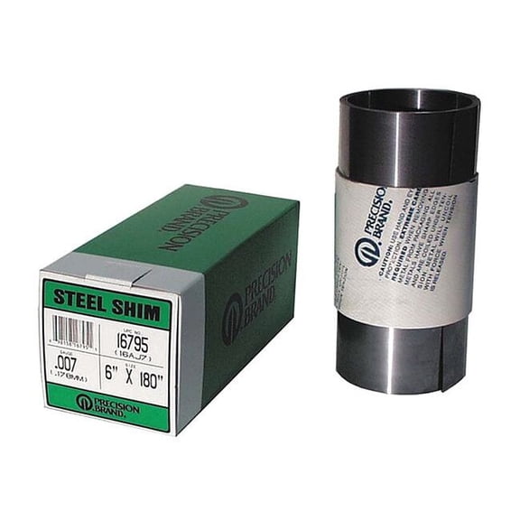 Precision Brand Shim Stock,Roll,Cold Low Stl,0.0040 In 16290