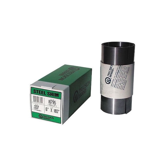 Precision Brand Shim Stock,Roll,Cold Low Stl,0.0250 In 16760