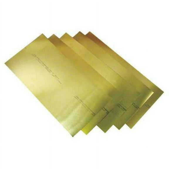 Precision Brand Brass Shim Stock Assortment 6" x 12", Pk12 17545