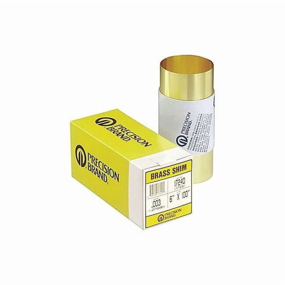Precision Brand Shim Stock,Roll,Brass,0.0080 In,6 In 17770