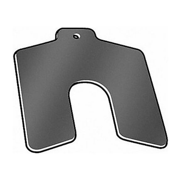 Precision Brand PVC Slotted Shim with Tab, 0.0200" Thickness, Trade Size: AA